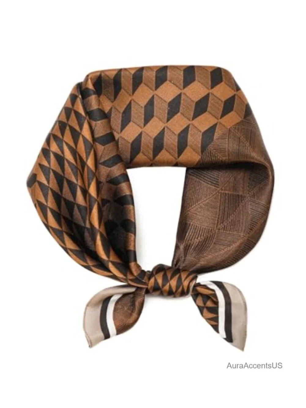 100% Mulberry Silk Lightweight Square Neck Scarf Neckerchief